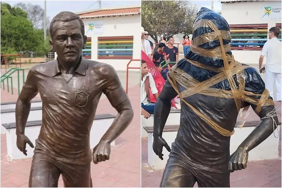 Statuia lui Dani Alves Locuitorii se revoltă » Decizie radicală după condamnarea lui Dani Alves