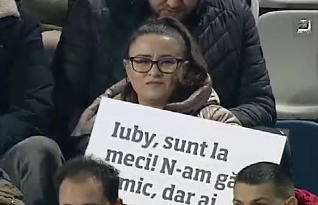 Mesajul serii la Poli Iași - Rapid » Surpriza pregătită de o microbistă, de Dragobete, pentru soțul rămas acasă