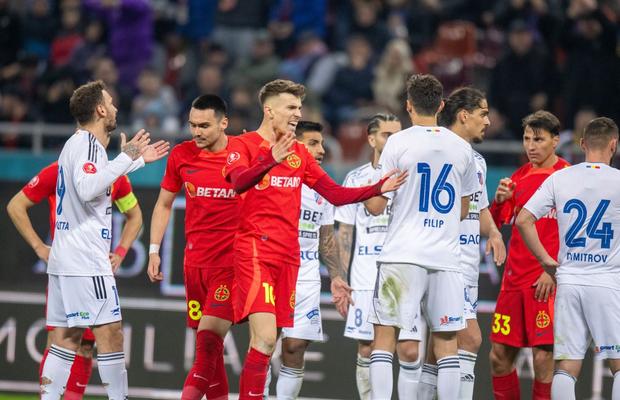 Discurs vehement către FCSB: „E zero! În Europa nu iese din careu dacă dă de un arbitru sănătos. Olaru intră criminal, dar ei se țipă la orice atingere”