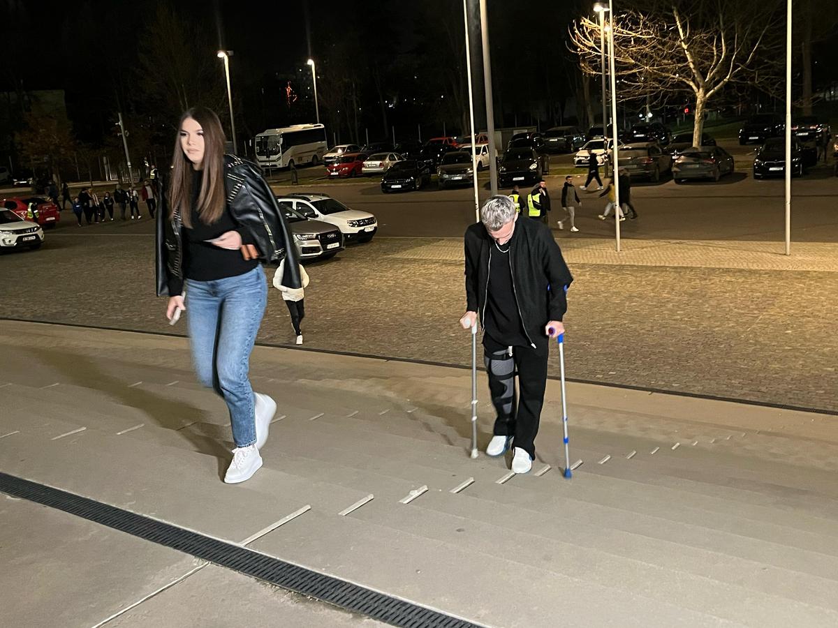 Alexandru Pantea, în cârje la FCSB - Botoșani