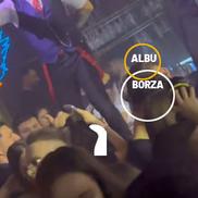 Alexandru Albu și Andrei Borza (cu spatele) în club la Iași