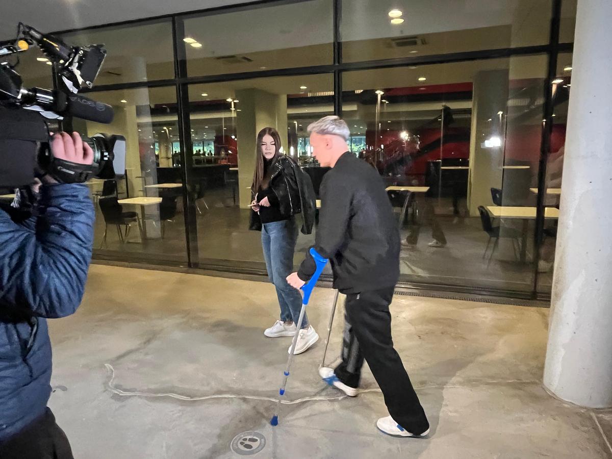 Alexandru Pantea, în cârje la FCSB - Botoșani
