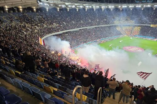 Atmosfera de la Rapid - FCSB, meci câștigat de giuleșteni cu 4-0 // foto: GSP