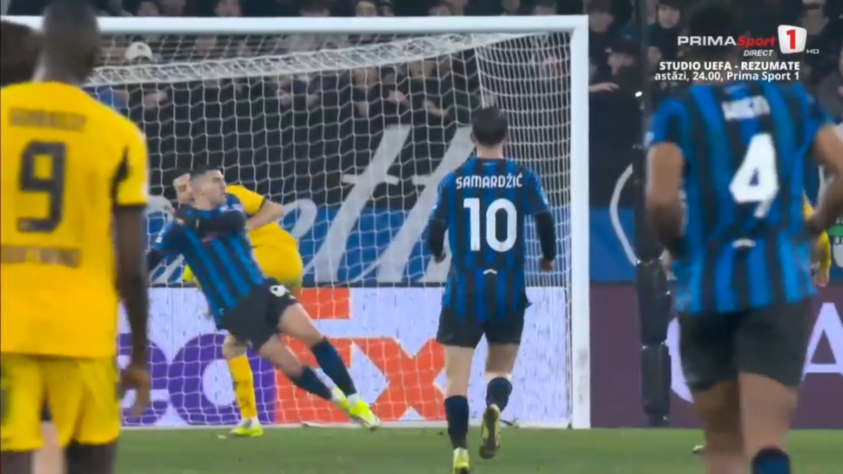 Ramy Bensebaini l-a umplut de sânge pe Lazar Samardzic în Atalanta - Borussia Dortmund