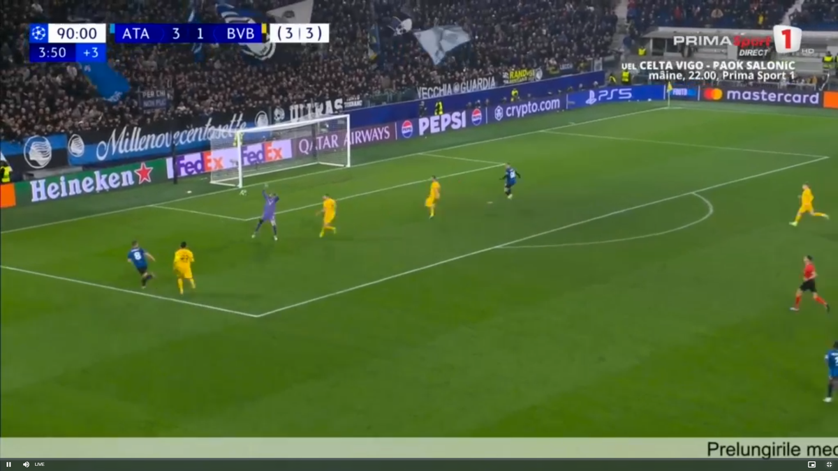 Ramy Bensebaini l-a umplut de sânge pe Lazar Samardzic în Atalanta - Borussia Dortmund