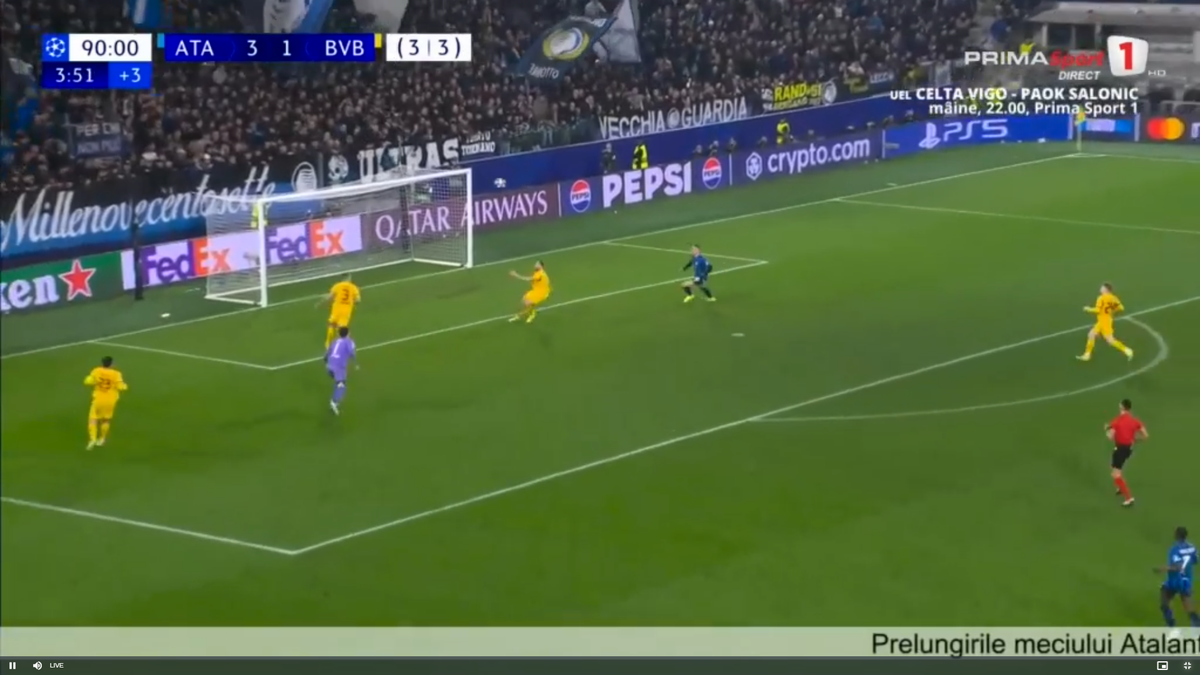 Ramy Bensebaini l-a umplut de sânge pe Lazar Samardzic în Atalanta - Borussia Dortmund