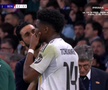 Raul Asencio, scos cu targa în Real Madrid - Benfica