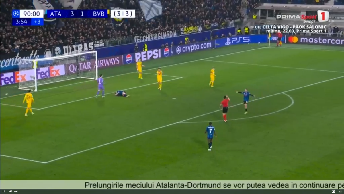 Ramy Bensebaini l-a umplut de sânge pe Lazar Samardzic în Atalanta - Borussia Dortmund