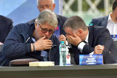 Gino Iorgulescu, alături de Valeriu Argăseală, președintele LPF // foto: Imago Images