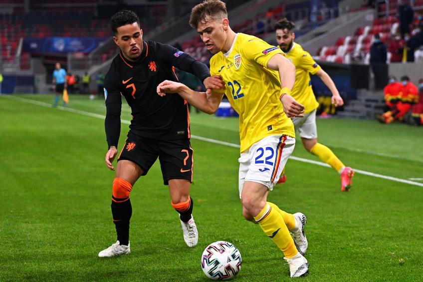 Darius Olaru a fost printre cei mai buni „tricolori” în meciul cu Olanda U21. foto: Raed Krishan (fotoreporter GSP)