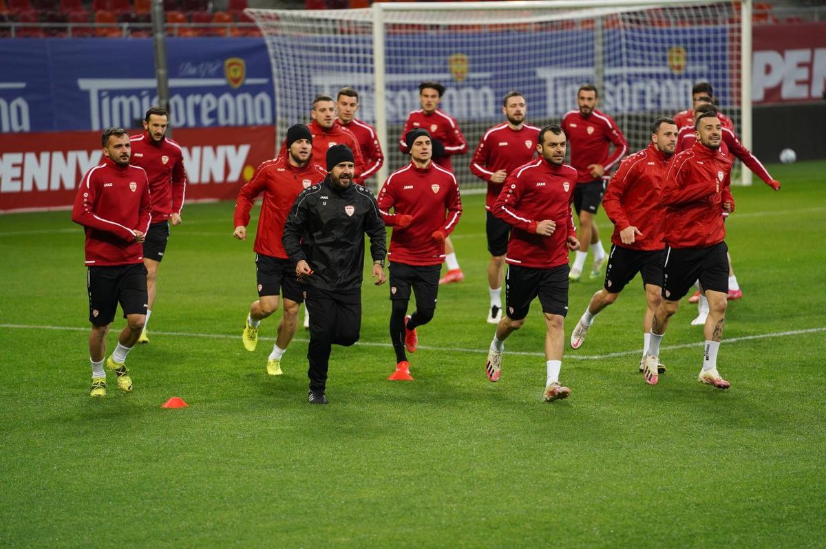 FOTO ANTRENAMENT OFICIAL MACEDONIA DE NORD 24.03.2021