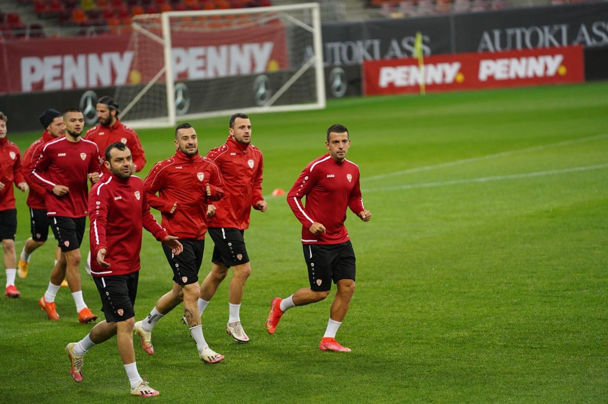 FOTO ANTRENAMENT OFICIAL MACEDONIA DE NORD 24.03.2021