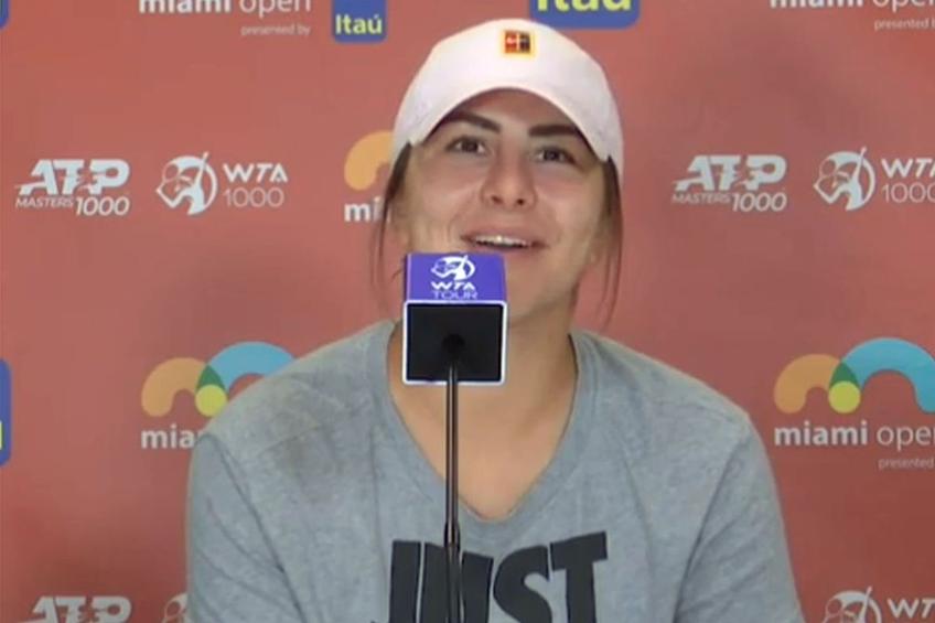 Bianca Andreescu // foto: captură @ Baseline