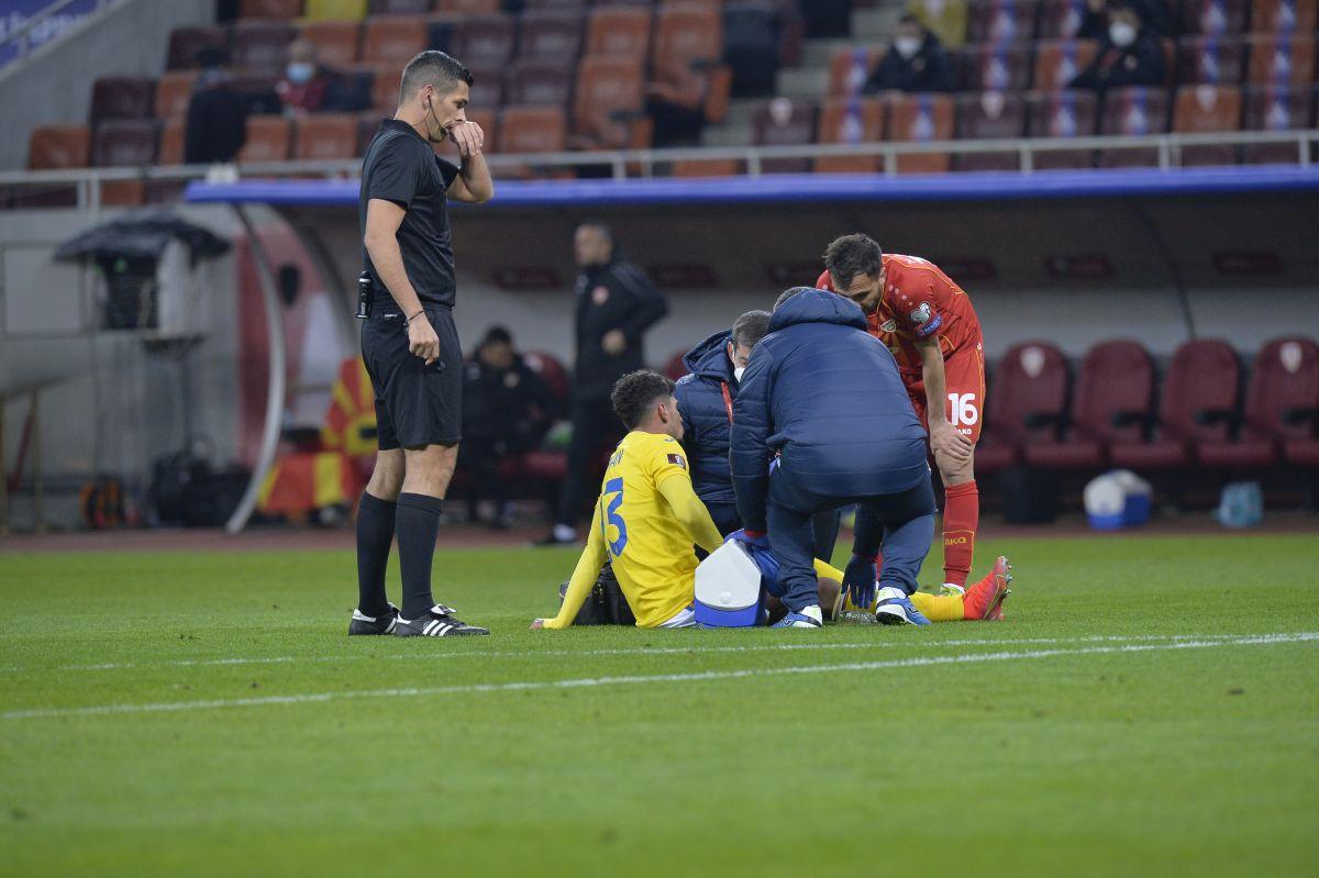 Lovitură cruntă pentru FCSB » Gigi Becali anunță cât va sta Florinel Coman pe tușă după accidentarea de la „națională”
