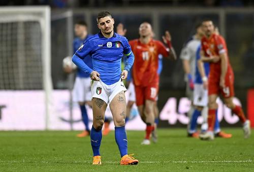 Italia va vedea de acasă al doilea Campionat Mondial la rând, după un șocant 0-1 cu Macedonia de Nord.
Foto: Imago