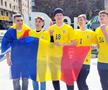 Un grup de tineri susținători ai României, venit din Zaragoza, Spania // foto: Cristi Preda