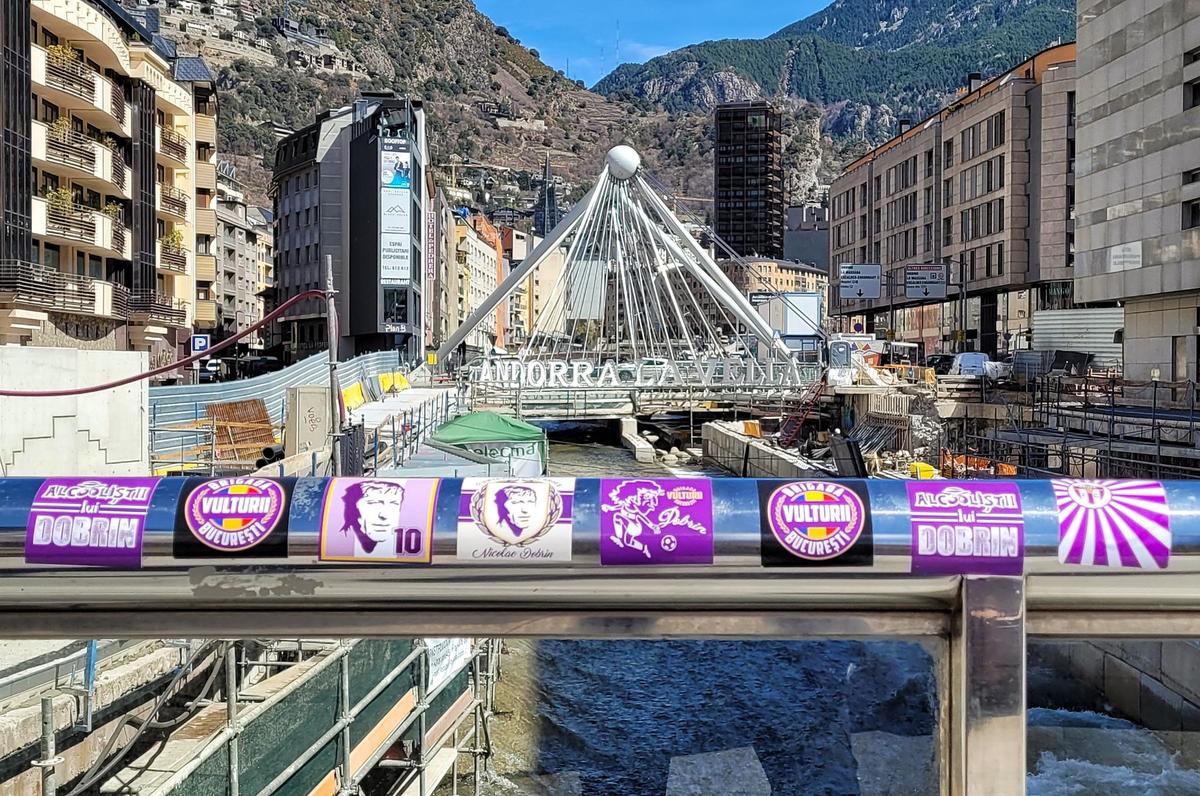 Atmosfera în Andorra la Vella înainte de Andorra - România