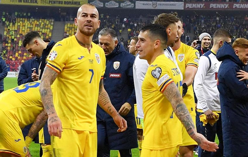 Denis Alibec și Nicolae Stanciu, doi dintre jucătorii experimentați ai naționalei României, foto: Imago