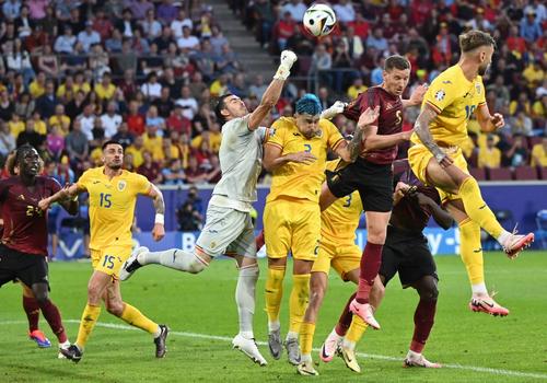Jan Vertonghen în meciul Belgia - România