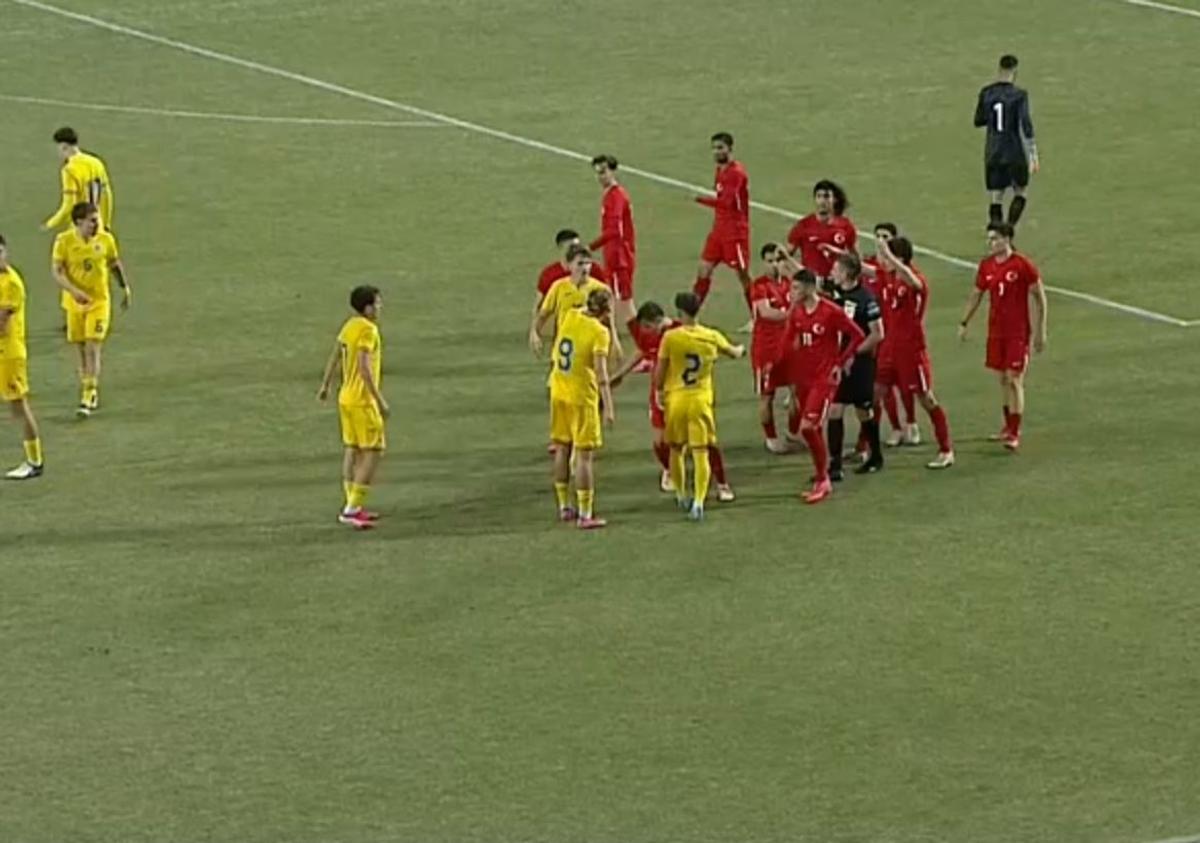 Conflict la meciul României U20 cu Turcia