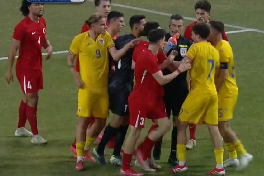 Conflict la meciul dintre România U20 și Turcia U20