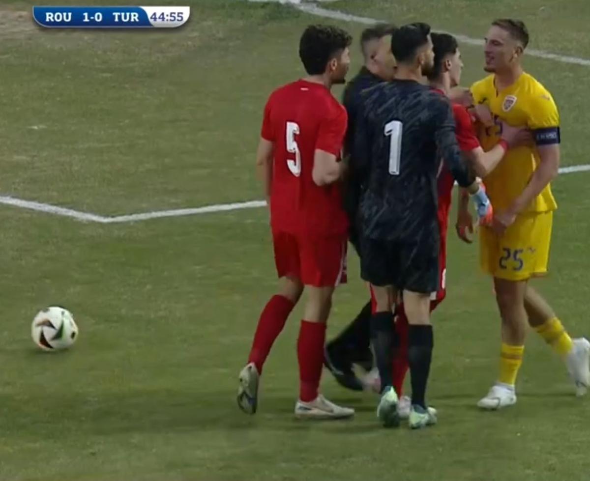 Conflict la meciul României U20 cu Turcia