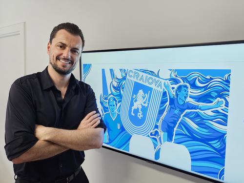 Mario Felgueiras în biroul său de la cantonamentul juveților
Foto Eduard Apostol