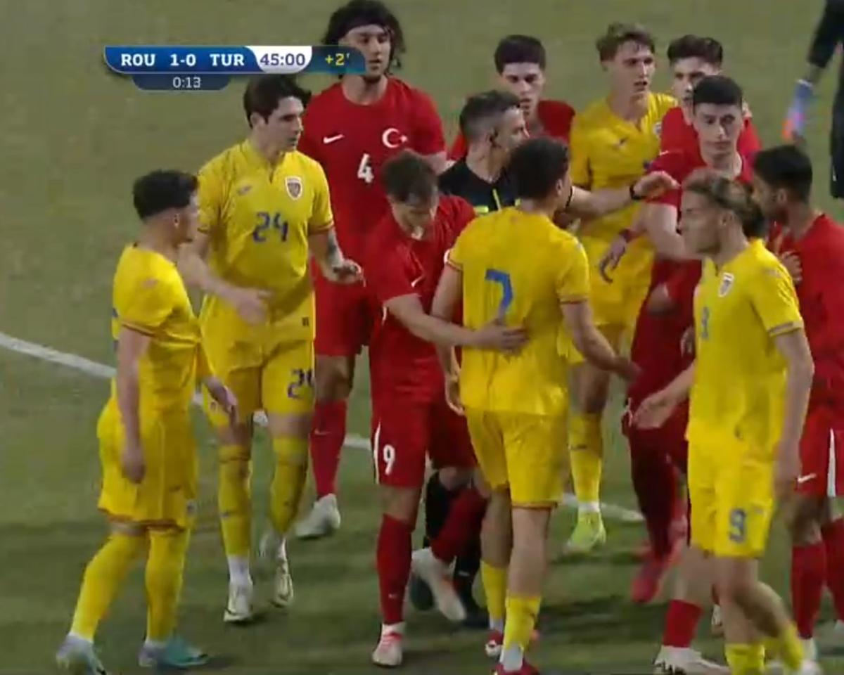 Conflict la meciul României U20 cu Turcia