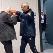 Ismail Er, ziarist al publicației Hürriyet, i-a pupat mâna lui Mircea Lucescu / FOTO: Capturi @Instagram