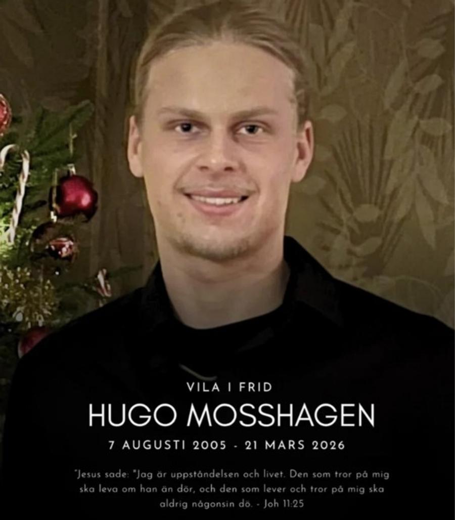 Hugo Mosshagen, portarul lui BK Forward, avea 20 de ani Un fotbalist a fost omorât din greșeală într-un atac armat la Orebro » Talentatul portar avea doar 20 de ani