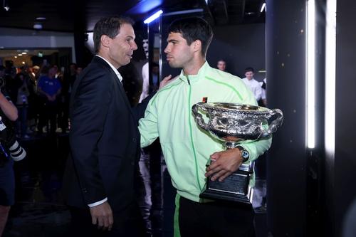 Rafael Nadal, alături de Carlos Alcaraz/Foto: Getty Images