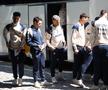 Ianis Hagi, Vlad Dragomir, Adrian Rus, la sosirea echipei naţionale la hotelul din Istanbul FOTO: Ionuţ Iordache (GSP)