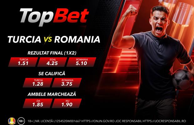 Turcia, mare favorită în duelul cu România - cote, ponturi și alte informații