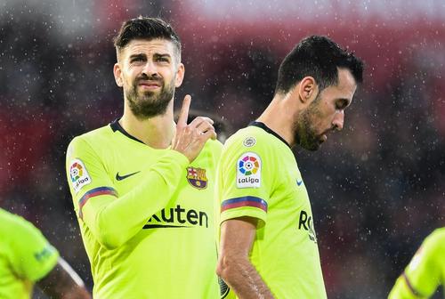 Pique și Busquets, doi jucători de bază la Barcelona, foto: Guliver/gettyimages