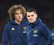 Granit Xhaka (centru) și David Luiz (stânga) sunt printre jucătorii lui Arsenal care nu au respectat măsura carantinării // sursă foto: Guliver/gettyimages
