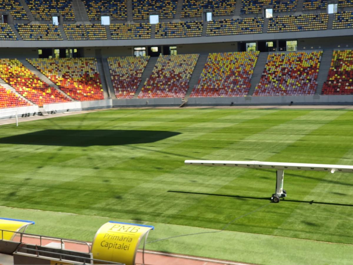 A fost montat noul gazon pe Arena Națională! Cum arată acum terenul pe care se va juca la Euro 2020