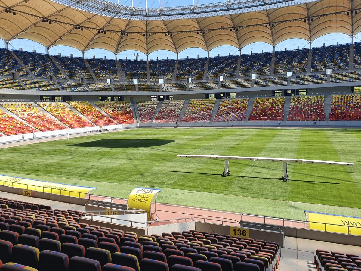 A fost montat noul gazon pe Arena Națională! Cum arată acum terenul pe care se va juca la Euro 2020