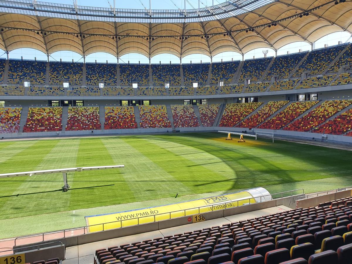 A fost montat noul gazon pe Arena Națională! Cum arată acum terenul pe care se va juca la Euro 2020