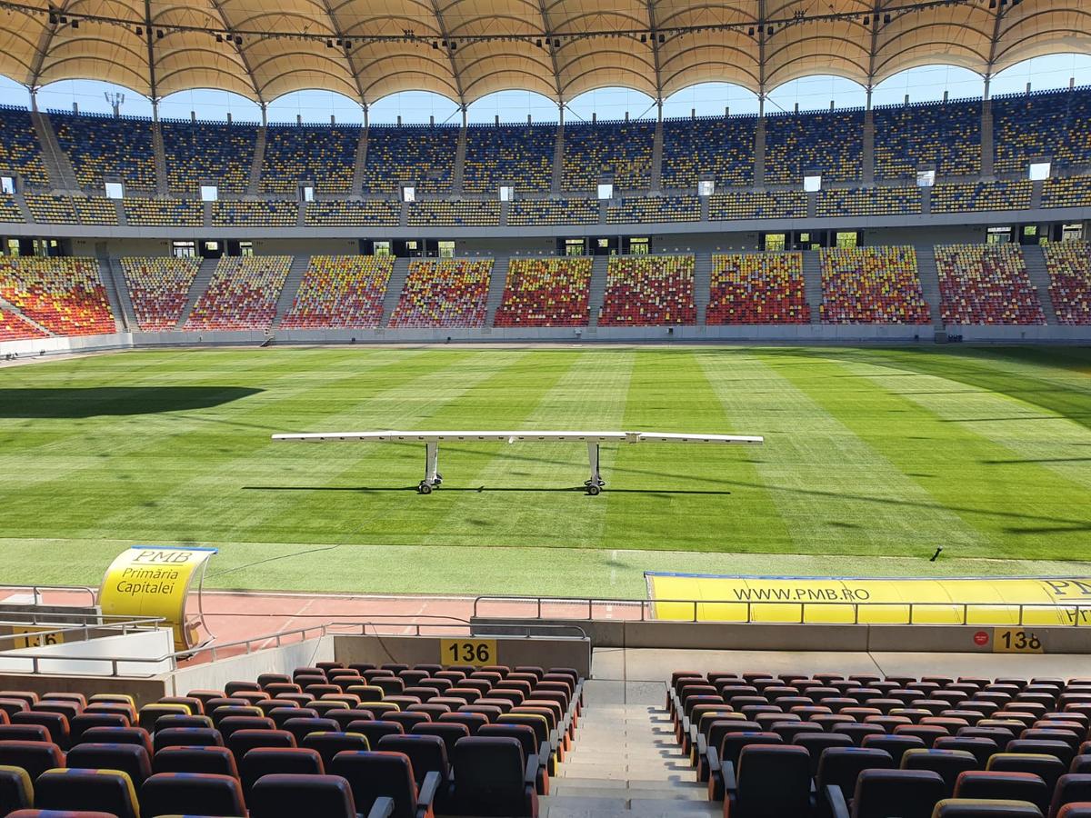 A fost montat noul gazon pe Arena Națională! Cum arată acum terenul pe care se va juca la Euro 2020