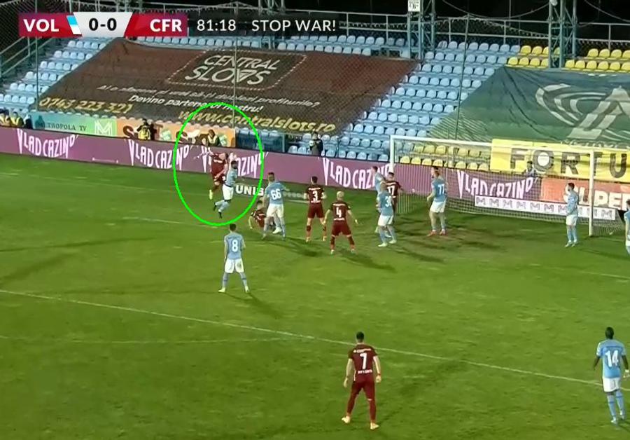 FOTO: Captură TV @Digi Sport 1 FC Voluntari contestă faza golului marcat de CFR Cluj » Ce acuză Ciobotariu și Armaș