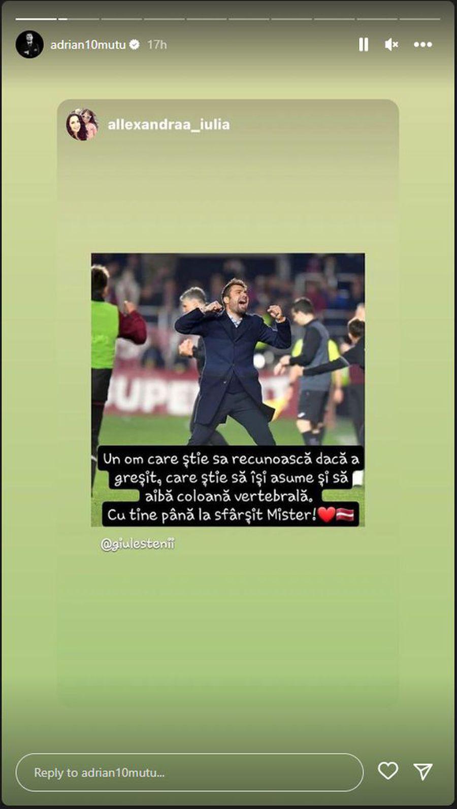 Mihai Stoica îl jignește pe Adrian Mutu: „Pentru imbecilii care cred că au simțul umorului”