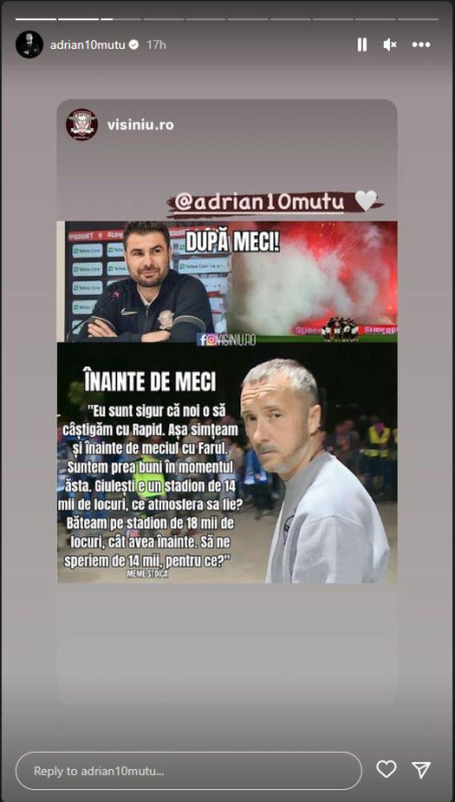 Mihai Stoica îl jignește pe Adrian Mutu: „Pentru imbecilii care cred că au simțul umorului”