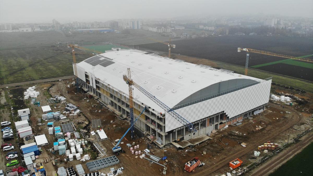 Bijuteria din nord-estul României prinde contur » Arena de 35.000.000 de euro va fi gata în septembrie