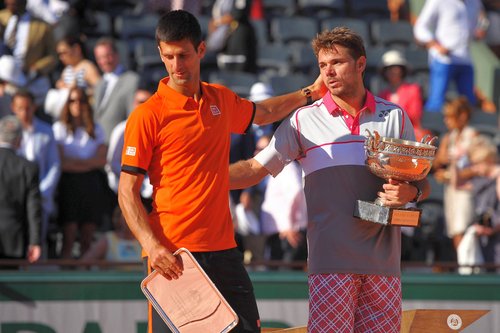 Novak Djokovic și Stan Wawrinka. Foto: Imago