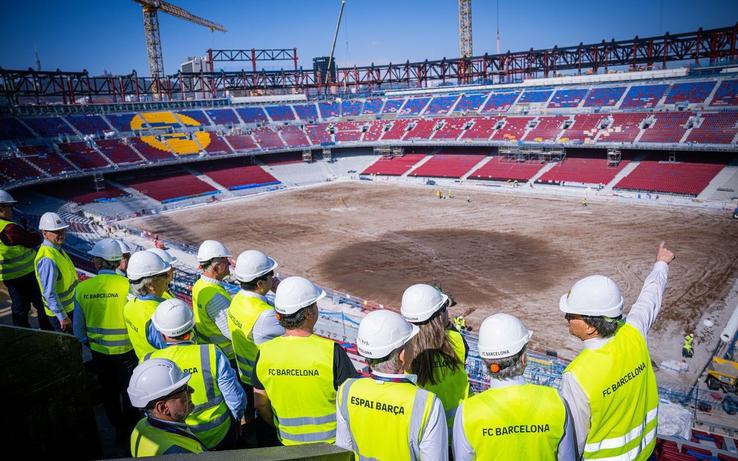 Avansează lucrările de reconstrucție ale Spotify Camp Nou / Foto: X CampNou Updates Live