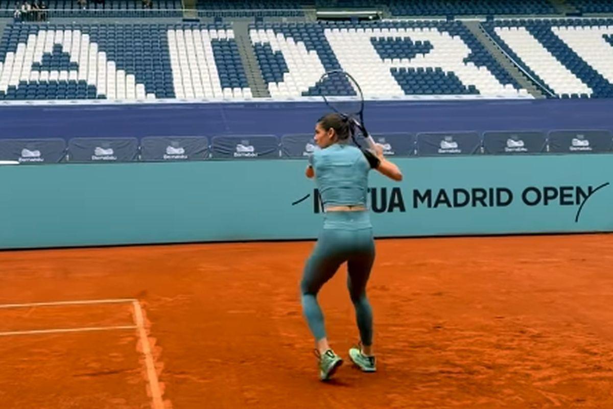 Sorana Cîrstea, antrenament pe „Santiago Bernabeu”