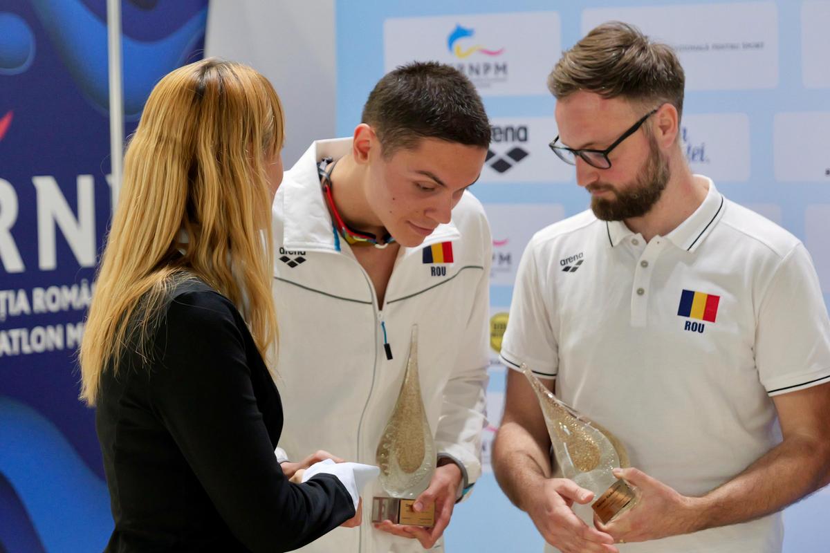 David Popovici, campion național la 100 m liber