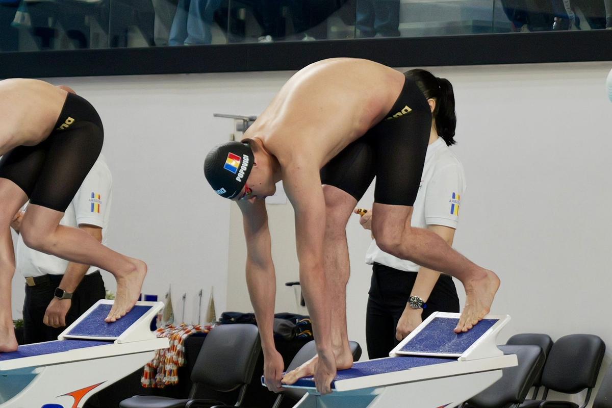 David Popovici, campion național la 100 m liber