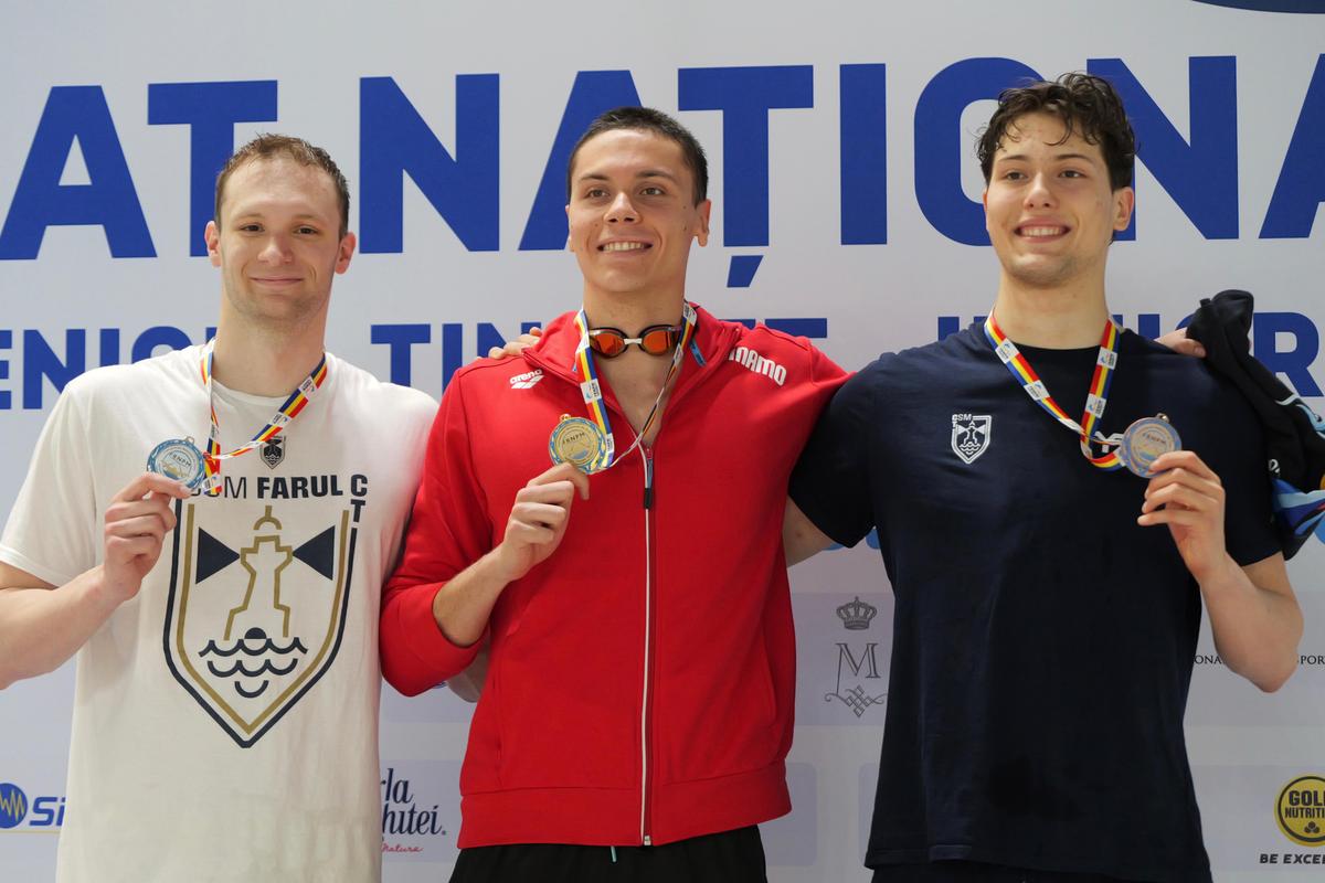 David Popovici, campion național la 100 m liber