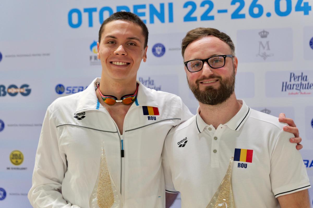 David Popovici, campion național la 100 m liber